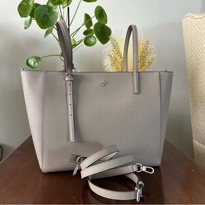 Tory Burch Light Gray Tote Bag